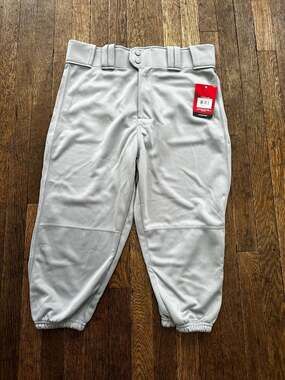 Rawlings Pro-Dri Adult Knicker Baseball Pants Grey Size Medium